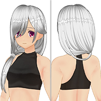 率性中長髮髮型組
