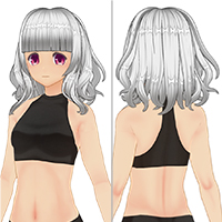 少女風波浪捲髮型組