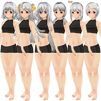 3D定製女僕2 髮型組 ＆ 頭部零件組