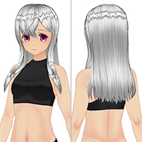 女孩風格中長髮髮型組