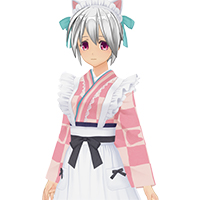 和風貓耳女僕裝服飾組