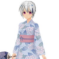 紫陽花浴衣服飾組