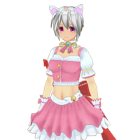 魔法貓耳少女櫻花服飾組